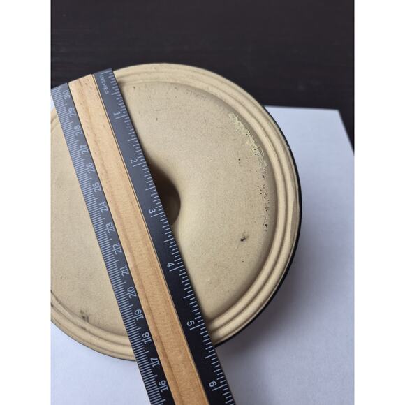 Crock Pottery Replacement Lid 5.75" D Black Stoneware American Canning - Picture 3 of 5